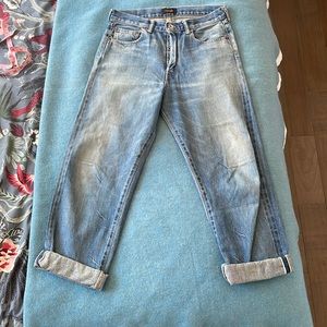 CHIMALA 13.5 OZ SELVEDGE STRAIGHT CUT JEAN IN MEDIUM VINTAGE